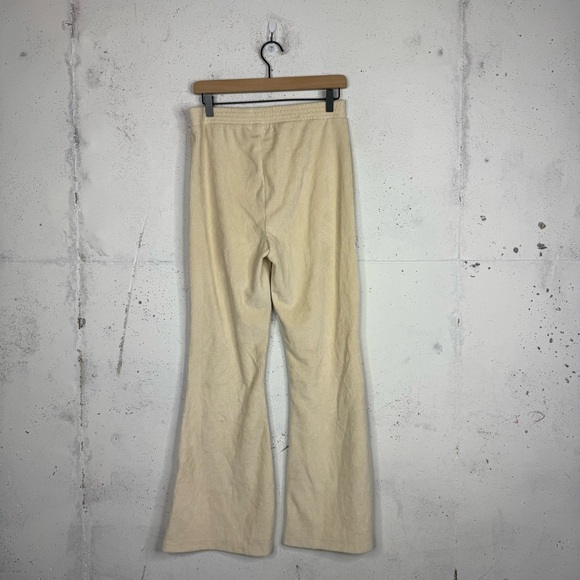 Aerie Ribbed Pleated Front Wide Leg High Rise Pants Med - Picture 4 of 8